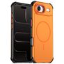 Mobigear Airbag Shockproof Coque iPhone Air MagSafe Coque arrière Rigide Anti-Chocs - Orange