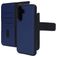 Mobiparts Housse Samsung Galaxy A56 Etui avec Coque Détachable en Cuir Véritable Porte-Monnaie - Bleu