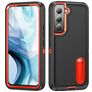 Mobigear Rugged Stand Coque Samsung Galaxy S23 Plus Coque arrière Rigide Anti-Chocs avec Support Amovible - Noir