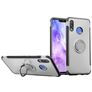 Mobigear Armor Ring Coque Huawei Nova 3 Coque arrière Rigide Anti-Chocs avec Anneau-Support - Argent