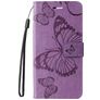 Mobigear Butterfly Housse HONOR 200 Lite Etui Porte-Monnaie - Violet
