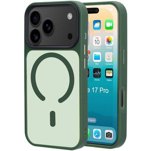 Mobiparts Hardcover Coque iPhone 17 Pro MagSafe Coque arrière Rigide - Satin Green