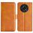 Mobigear Slim Magnet HONOR Magic 4 Lite Étui Portefeuille - Cognac