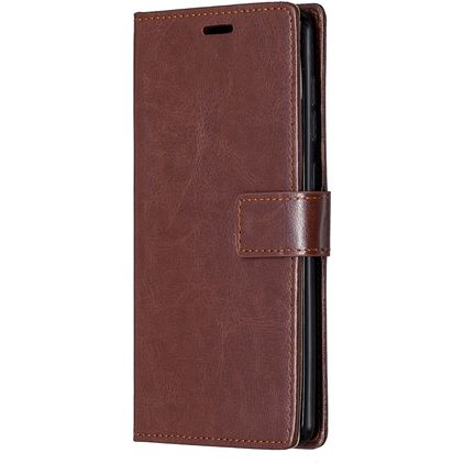 Mobigear Wallet Housse Samsung Galaxy A21s Etui Porte-Monnaie - Marron