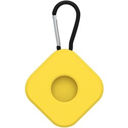 Mobigear Square Key Coque Silicone souple Porte-clés pour Apple AirTag - Jaune