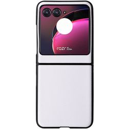 Mobigear Excellent Coque Motorola Razr 40 Ultra Coque arrière Rigide - Blanc