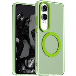 Mobigear Shockproof OnePlus Nord CE 4 Lite MagSafe Plastique rigide Coque arrière - Vert