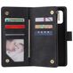 Mobigear Zipper Housse Samsung Galaxy S10 Lite Etui Porte-Monnaie - Noir