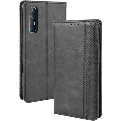 Mobigear Sensation Housse OPPO Reno 3 Pro Etui Porte-Monnaie - Noir