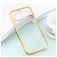 Mobigear Royal Coque iPhone 12 Pro Max Coque arrière en TPU Souple - Transparent / Or