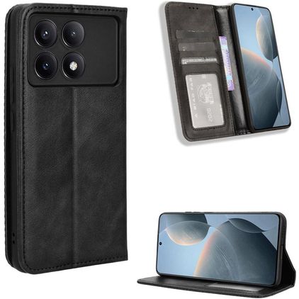 Mobigear Sensation POCO X6 Pro Étui Portefeuille - Noir