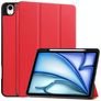 Mobigear Tri-Fold Coque iPad Air 13 Pouces (2024) Etui + Porte-crayon - Rouge