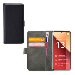 Mobilize Classic Gelly Wallet Housse POCO M6 Pro Etui Porte-Monnaie - Noir