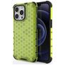 Mobigear Honeycomb Coque iPhone 14 Plus Coque arrière Rigide Anti-Chocs - Vert