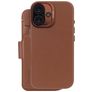 Decoded Detachable Wallet Housse iPhone 16 MagSafe Etui avec Coque Détachable en Cuir Véritable Porte-Monnaie - Tan