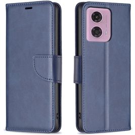 Mobigear Excellent Housse Motorola Moto E14 Etui Porte-Monnaie - Bleu