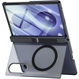 Mobigear Kickstand Samsung Galaxy Z Fold 8 MagSafe Plastique rigide Coque arrière Antichoc avec béquille - Noir