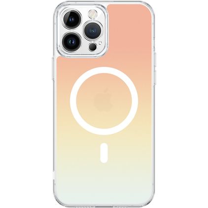 Valenta Rainbow iPhone 15 Pro MagSafe Plastique rigide Coque arrière - Colorée