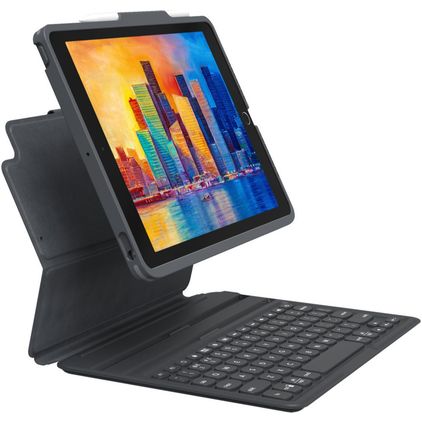 ZAGG Pro Keys Coque iPad 10 (2022) Etui Clavier Bluetooth QWERTY + Porte-crayon - Noir