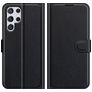Mobigear Classic Housse Samsung Galaxy S22 Ultra Etui Porte-Monnaie - Noir