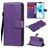 Mobigear Premium Housse iPhone 12 Etui Porte-Monnaie - Violet