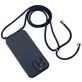 Mobigear Lanyard iPhone 14 Pro Coque avec cordon en Silicone - Dark Blue