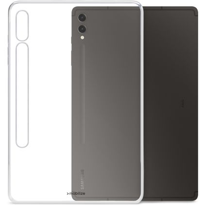 Mobilize Gelly Coque Samsung Galaxy Tab S9 Plus Coque arrière en en TPU Souple - Transparent
