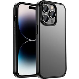 Mobigear Crystal Coque iPhone 14 Pro Coque arrière Rigide Anti-Chocs - Noir Mobigear Crystal Coque iPhone 14 Pro Coque arrière Rigide Anti-Chocs - Noir