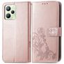 Mobigear Clover Housse Realme C35 Etui Porte-Monnaie - Rose doré