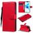 Mobigear Premium Housse iPhone 12 Pro Etui Porte-Monnaie - Rouge