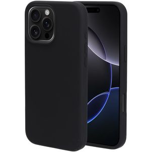 Mobiparts Coque iPhone 16 Pro Max Coque arrière en Silicone - Noir