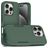 Mobigear Heavy Armor iPhone 16 Pro Plastique rigide Coque arrière Antichoc - Vert