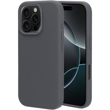 Mobiparts Coque iPhone 16 Pro Coque arrière en Silicone - Urban Grey