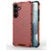 Mobigear Honeycomb Coque Samsung Galaxy S24 Plus Coque arrière Rigide Anti-Chocs - Rouge