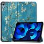 Mobigear Tri-Fold Coque iPad 11 (2025) Etui - Fleurs d'amande