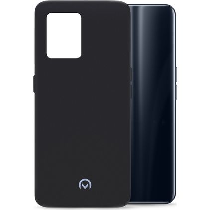Mobilize Rubber Gelly Coque Realme 9 4G Coque arrière en TPU Souple - Matt Black