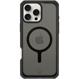 ITSKINS Level 2 HybridMagFrost R Coque iPhone 16 Pro MagSafe Coque arrière Rigide Anti-Chocs - Noir