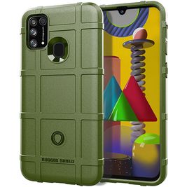 Mobigear Rugged Shield Coque OnePlus Nord N100 Coque arrière en TPU Souple Anti-Chocs - Vert