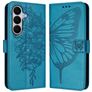 Mobigear Butterfly Housse Samsung Galaxy A27 Etui Porte-Monnaie - Bleu