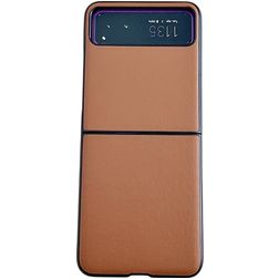 Mobigear Excellent Motorola Razr 40 Plastique rigide Coque arrière - Marron
