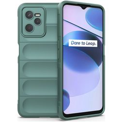 Mobigear Bumpy Coque Realme C35 Coque arrière en TPU Souple - Vert