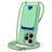Mobigear Lanyard Card iPhone 16 Pro Coque avec cordon en Silicone et Porte-Cartes - Vert