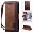 Mobigear Two Tone Housse iPhone 8 Etui Porte-Monnaie - Marron