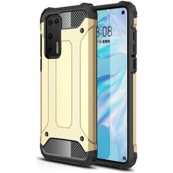 Mobigear Outdoor Huawei P40 Plastique rigide Coque arrière Antichoc - Or