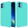 Mobigear Rubber Touch iPhone 11 Silicone Coque arrière - Turquoise