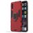 Mobigear Armor Ring Coque Samsung Galaxy A50 Coque arrière Rigide Anti-Chocs avec Anneau-Support - Rouge
