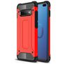 Mobigear Outdoor Coque Samsung Galaxy S10 Plus Coque arrière Rigide Anti-Chocs - Rouge
