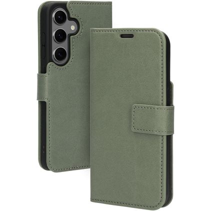 Mobiparts Classic Wallet Housse Samsung Galaxy S24 Etui Porte-Monnaie - Stone Green