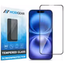 Mobigear Premium iPhone 16 Verre trempé Protection d'écran - Compatible Coque - Noir