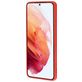 Mobiparts Coque Samsung Galaxy S21 Coque arrière en Silicone - Scarlet Red